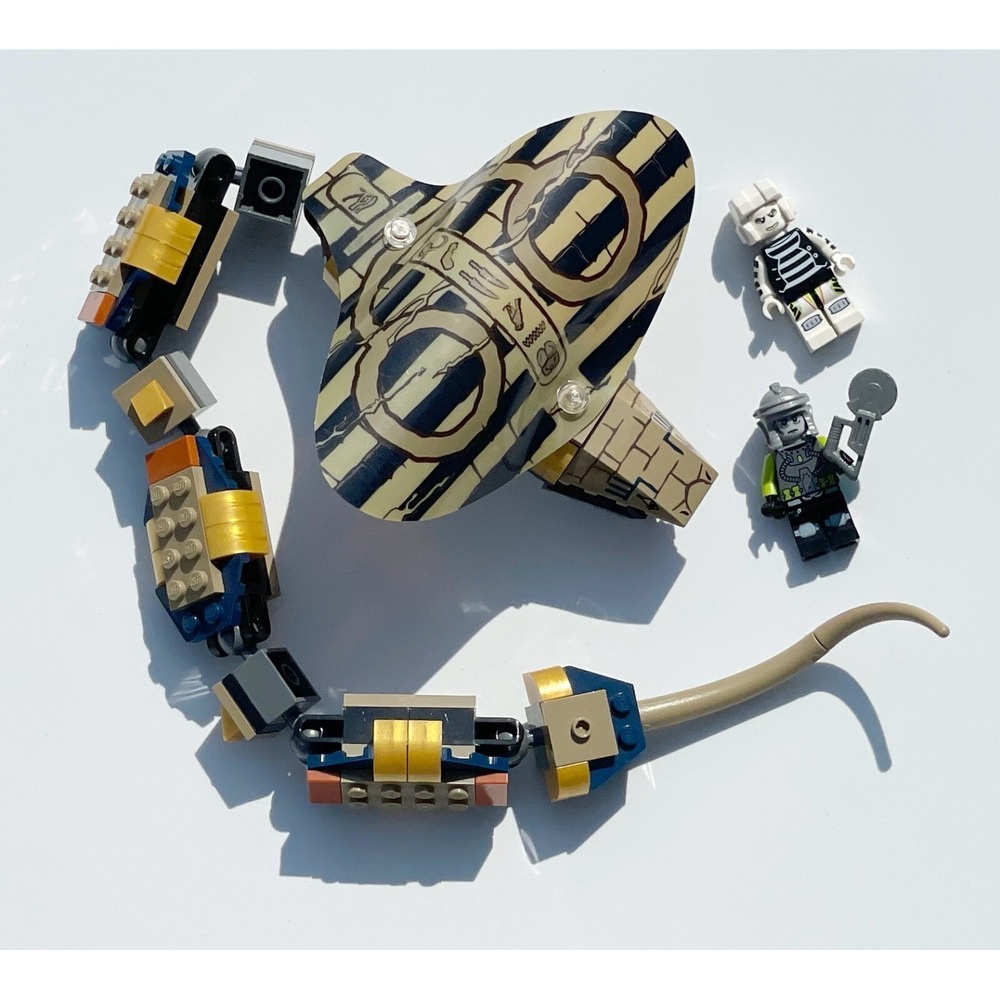 Legos Cobra Only Rare from Pharaoh's Quest Cursed Cobra Statue + 2 Minifigures - Picture 3 of 5